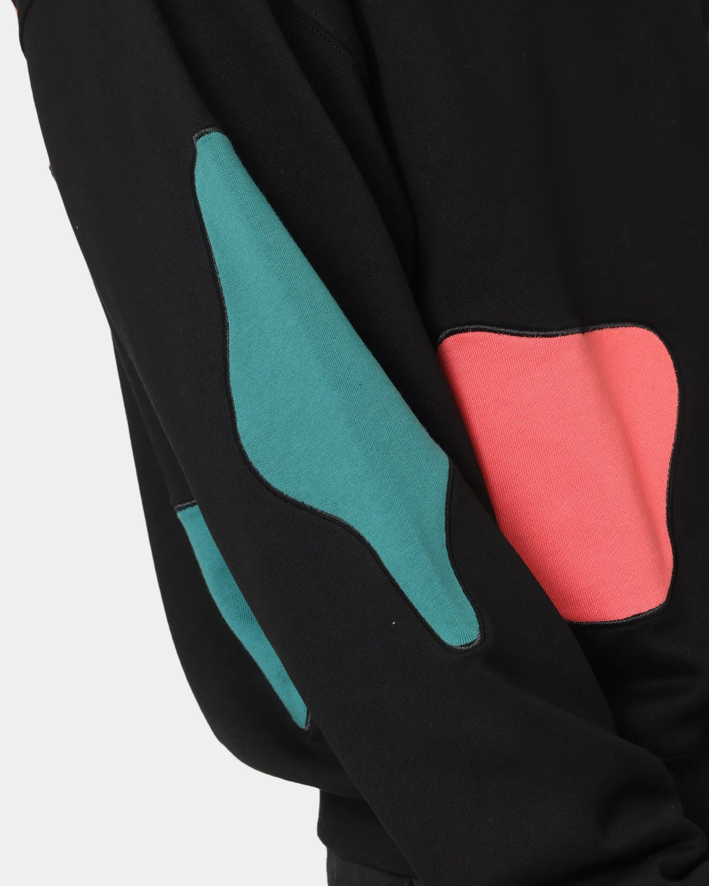 Loiter Inset Crewneck Black/Multi-Coloured