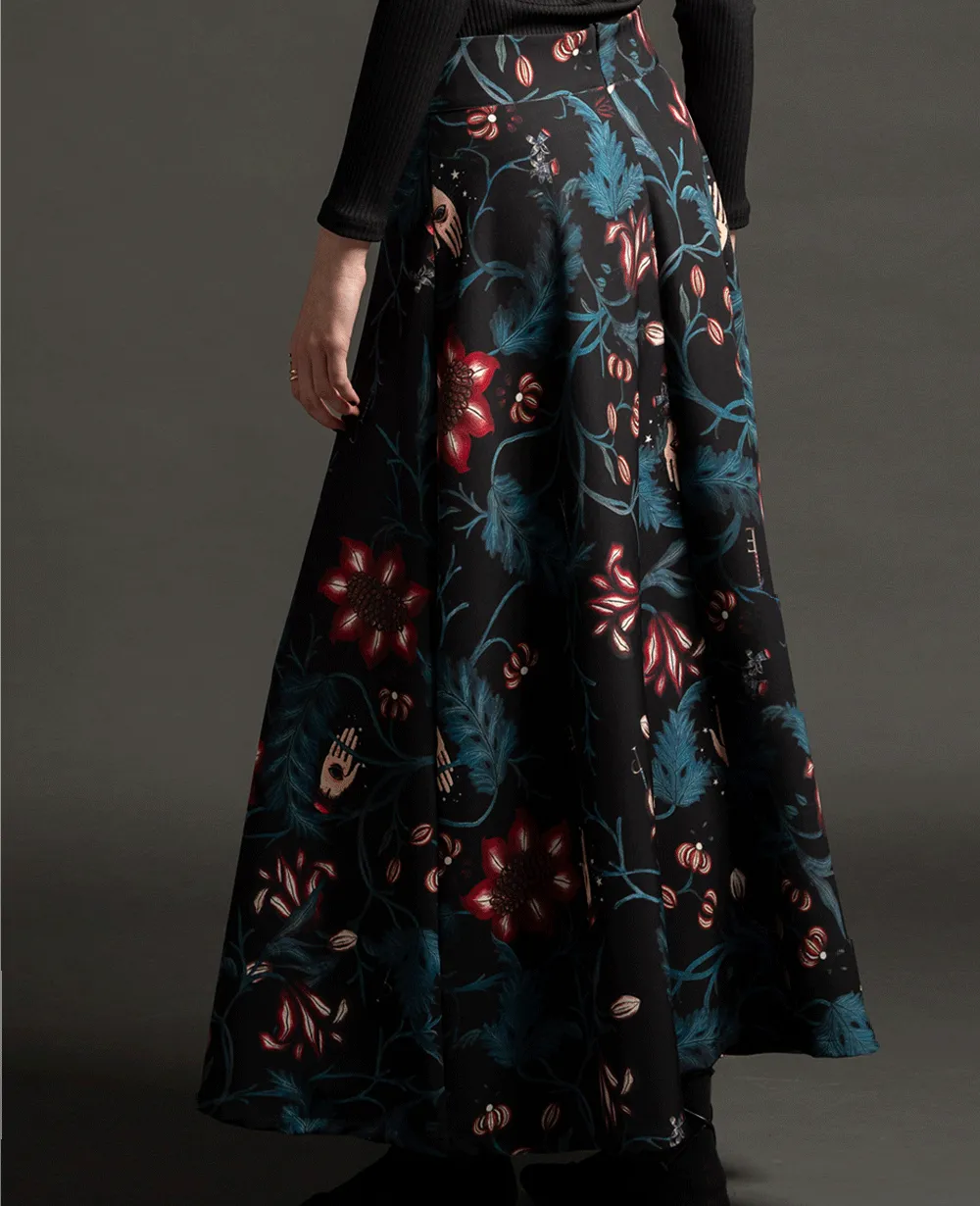 LONG SKIRT "METAPHYSICAL" MULTICOLOR