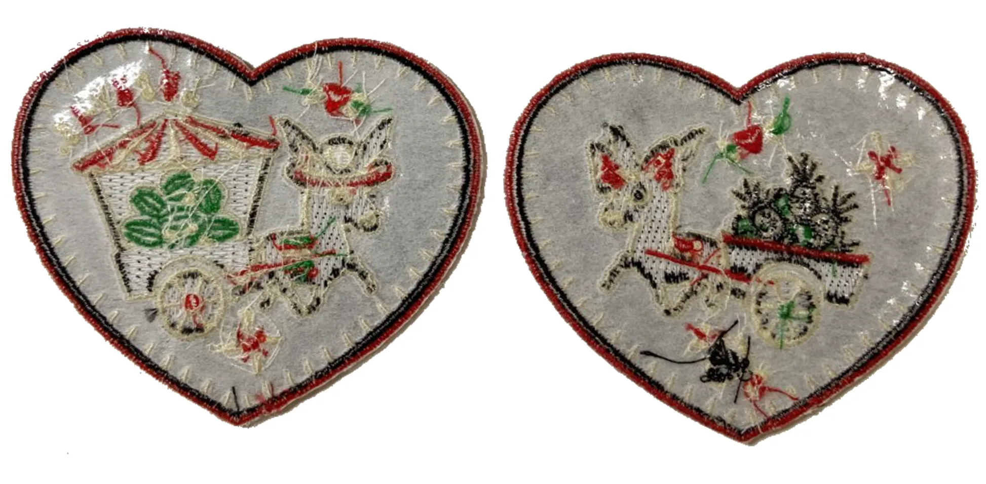 LOS DONKEYS Heart Patch Pack (2 patches)