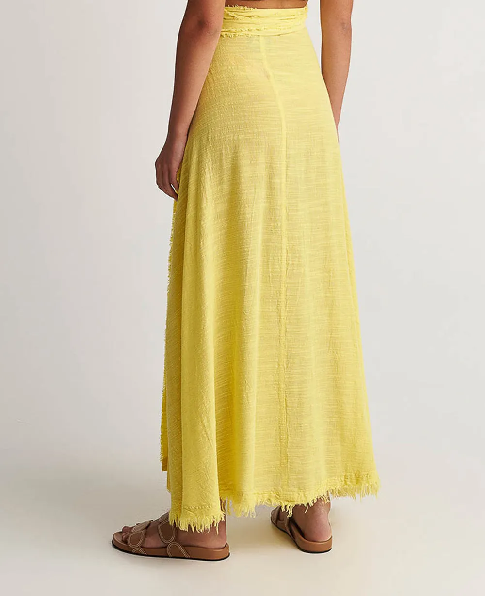 MAXI WRAP SKIRT "MALIA"