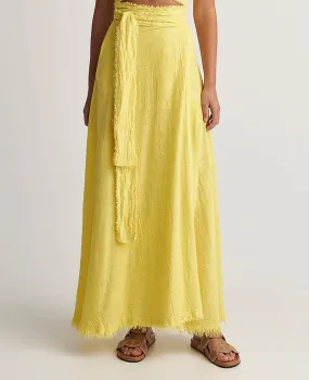 MAXI WRAP SKIRT "MALIA"