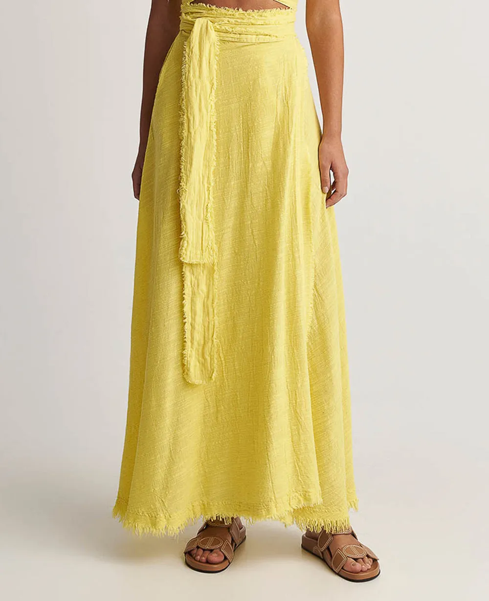 MAXI WRAP SKIRT "MALIA"