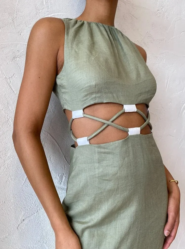 Mayra Deconstructed Maxi Dress