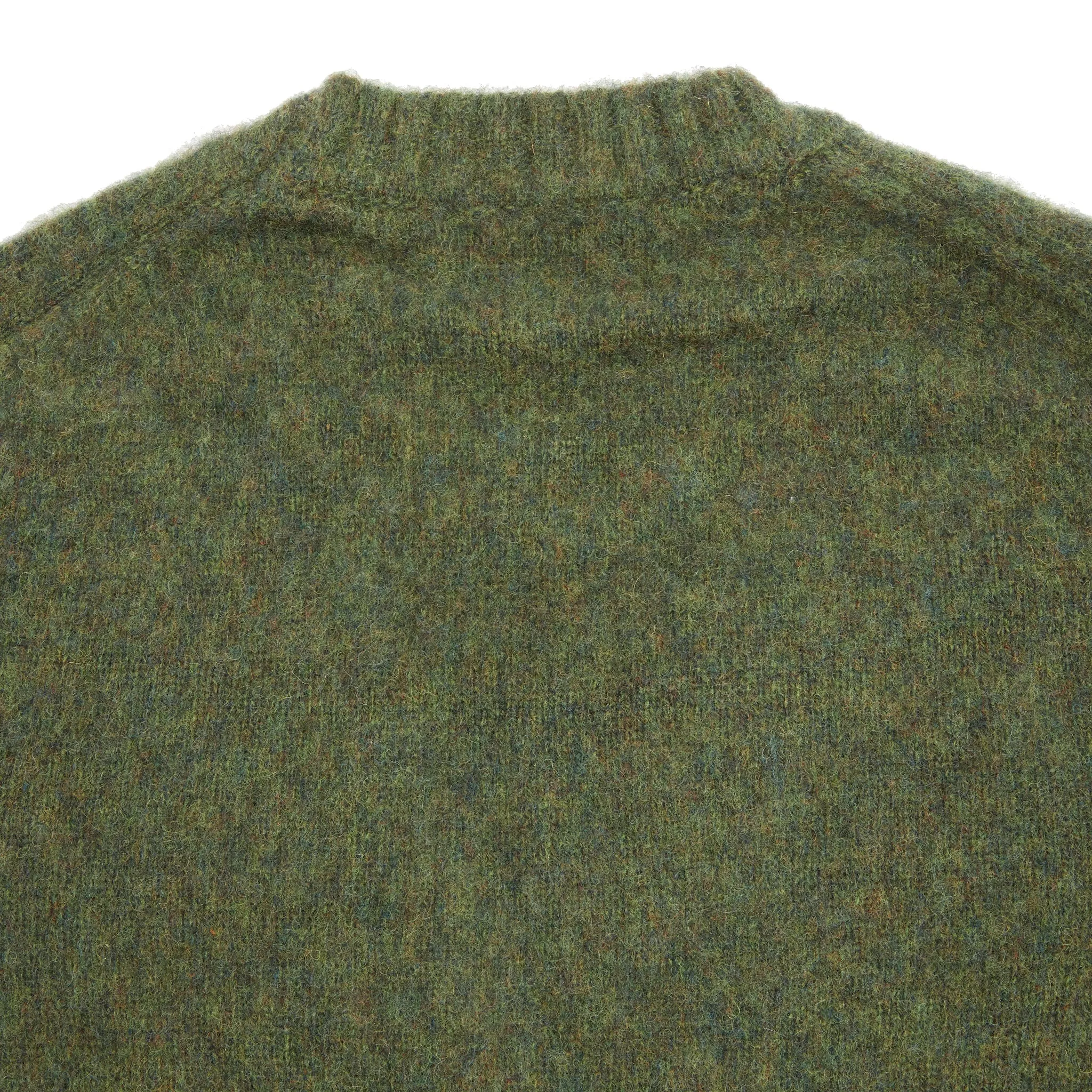 McGeorge of Scotland Supersoft Shetland Shaggy Jumper in Green