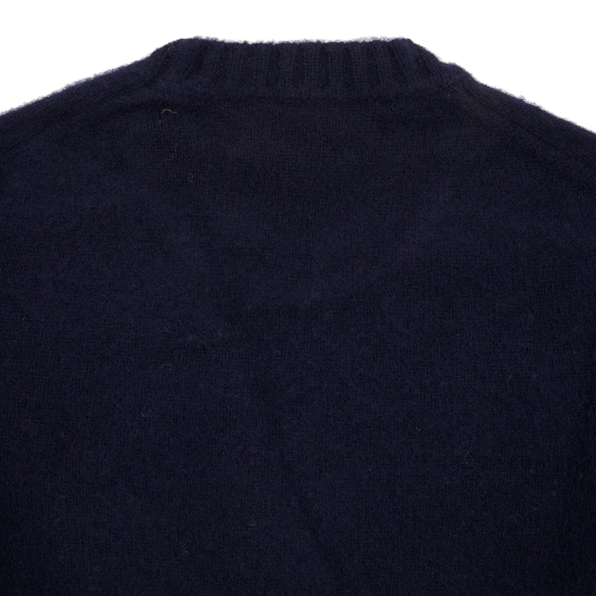 McGeorge of Scotland Supersoft Shetland Shaggy Jumper in Navy