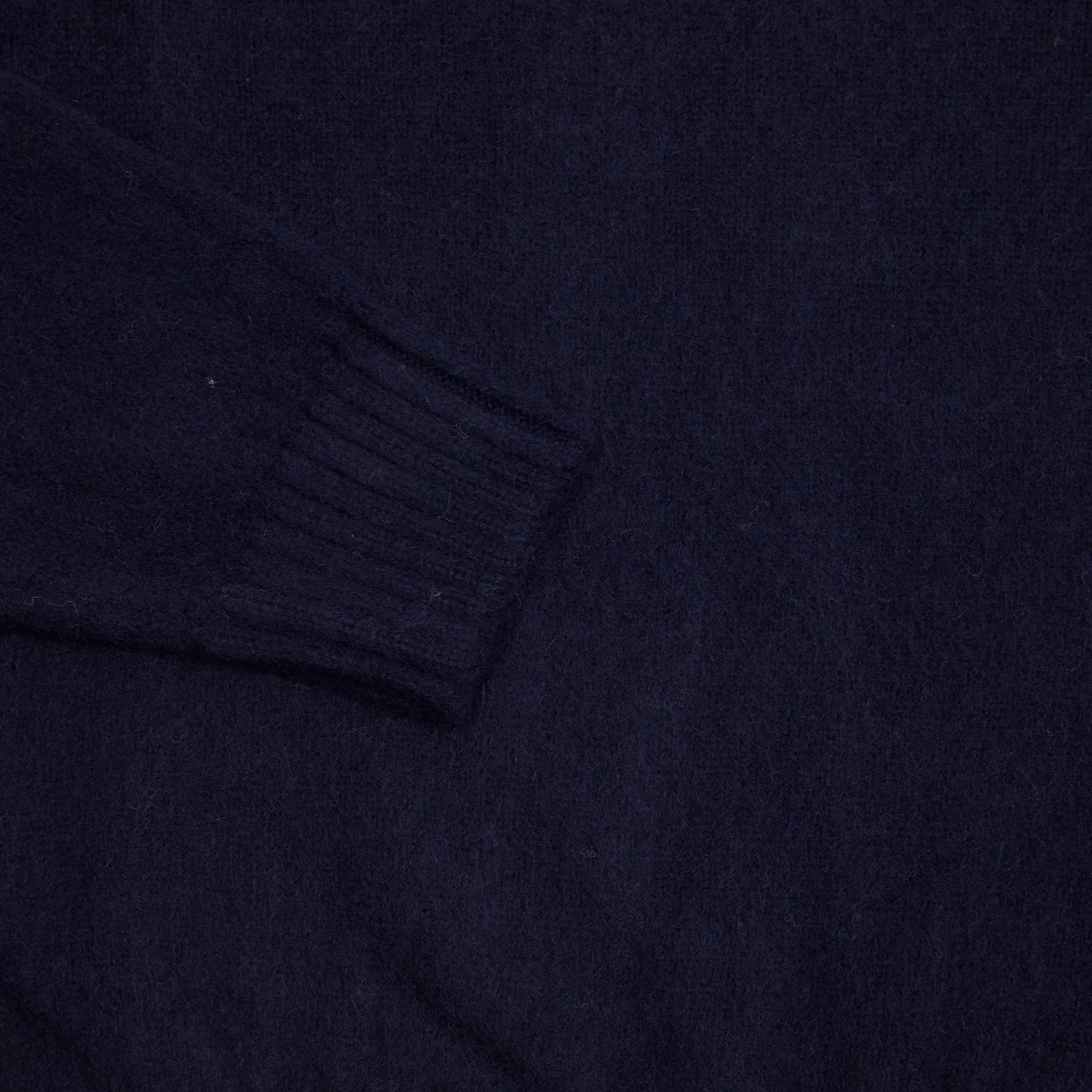 McGeorge of Scotland Supersoft Shetland Shaggy Jumper in Navy