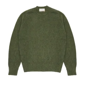 McGeorge of Scotland Supersoft Shetland Shaggy Jumper in Pine