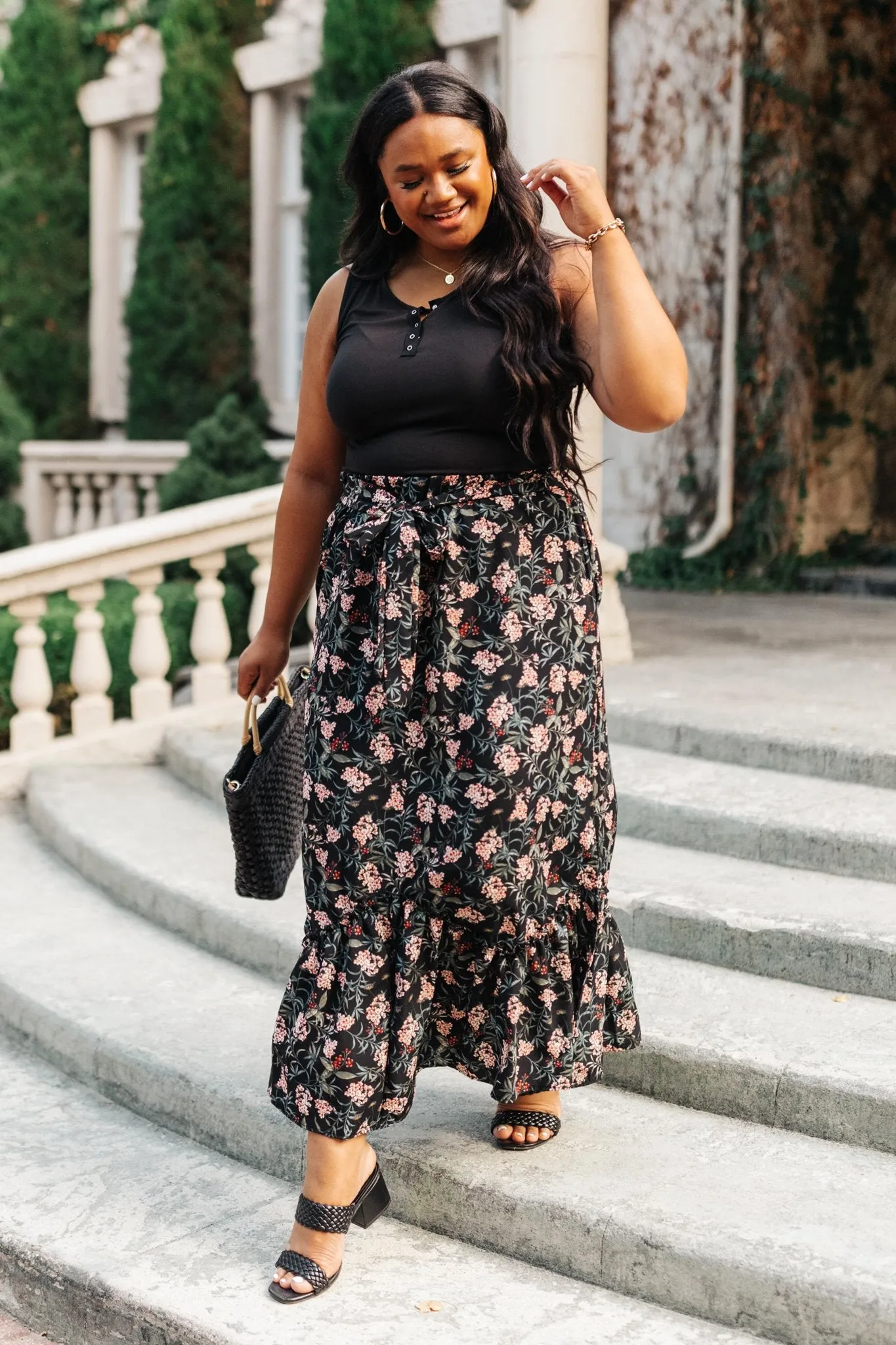 Meciela Floral Skirt