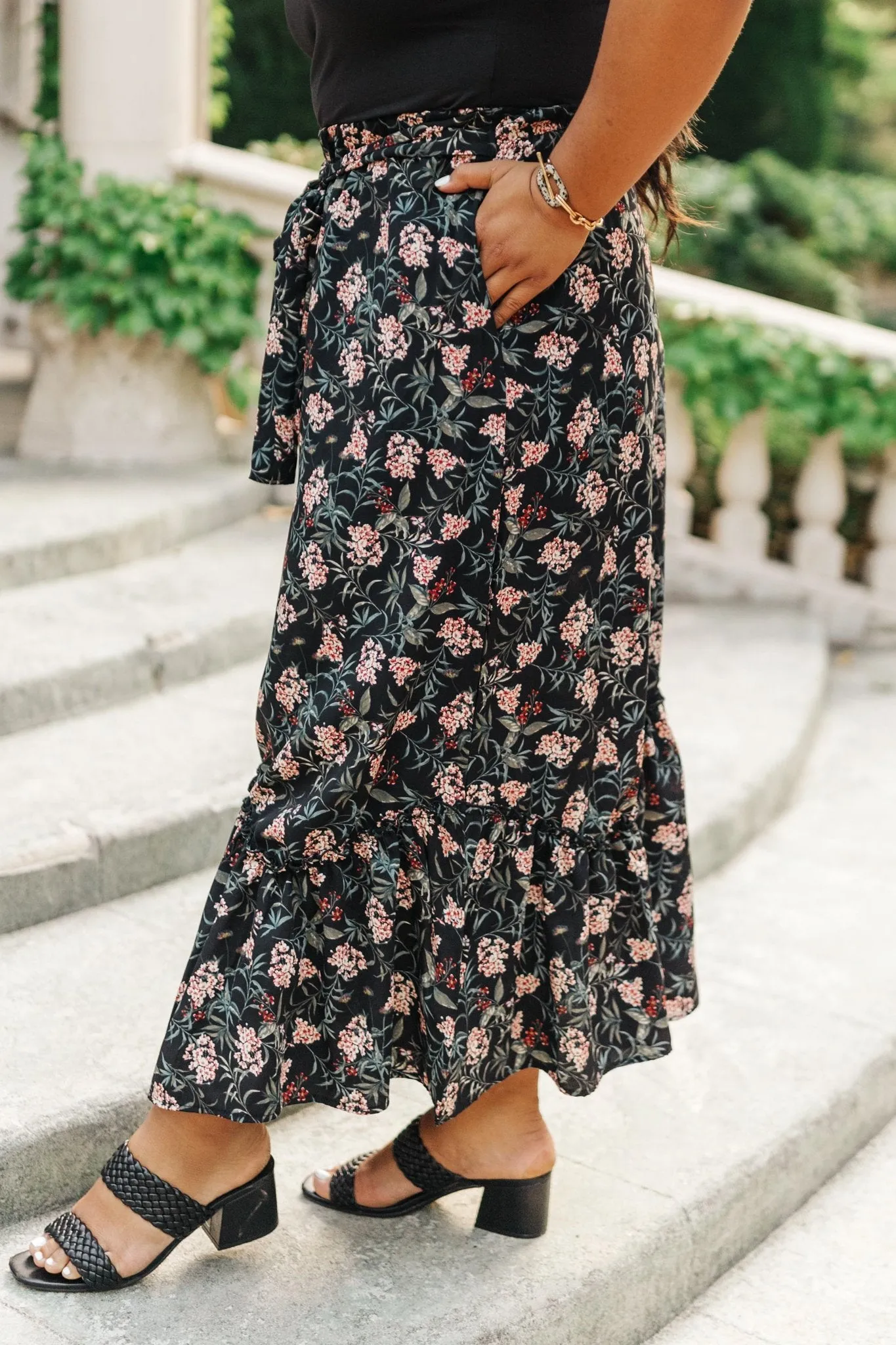 Meciela Floral Skirt