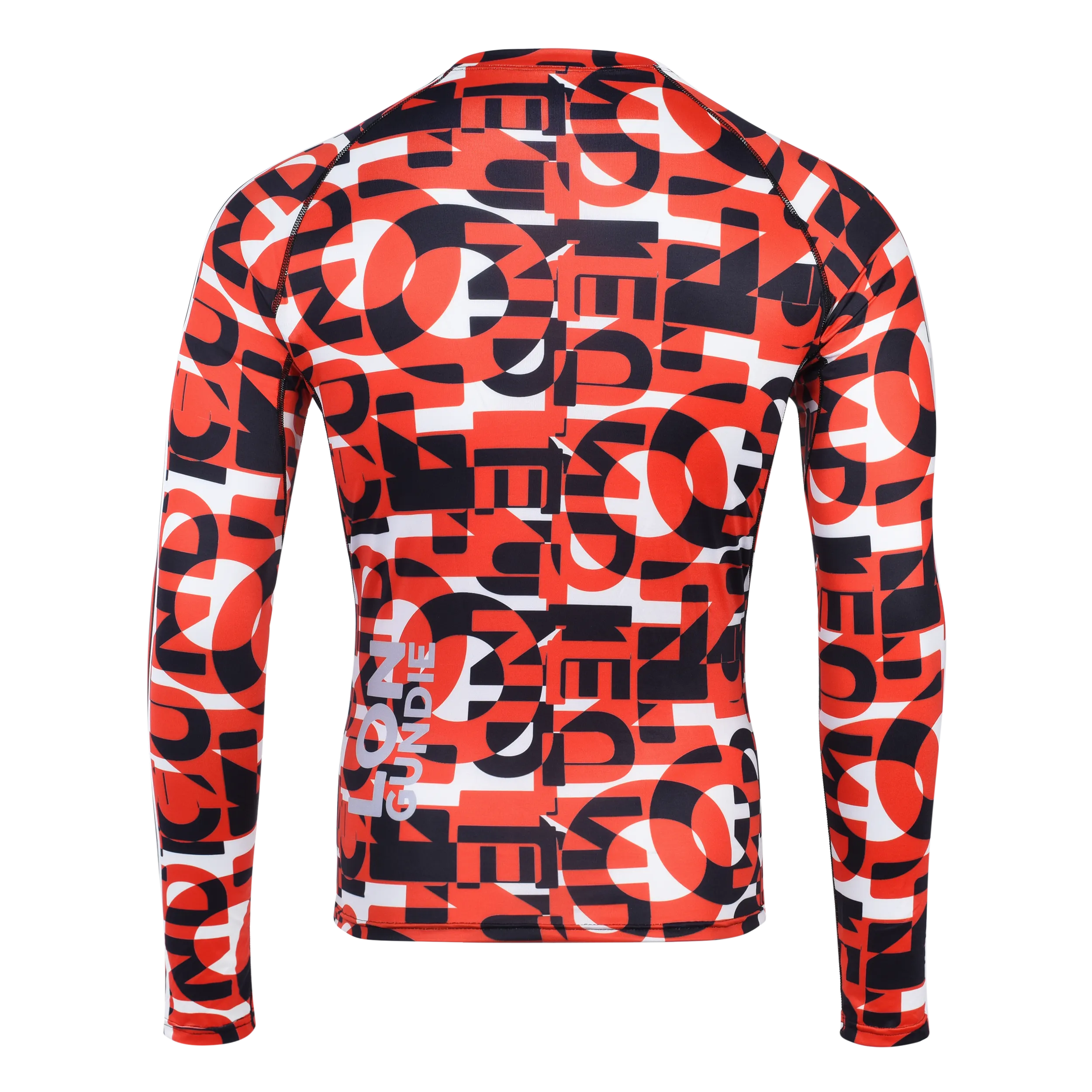 MEN RASH GUARD TOP FITTED RED | LON GUNDIE