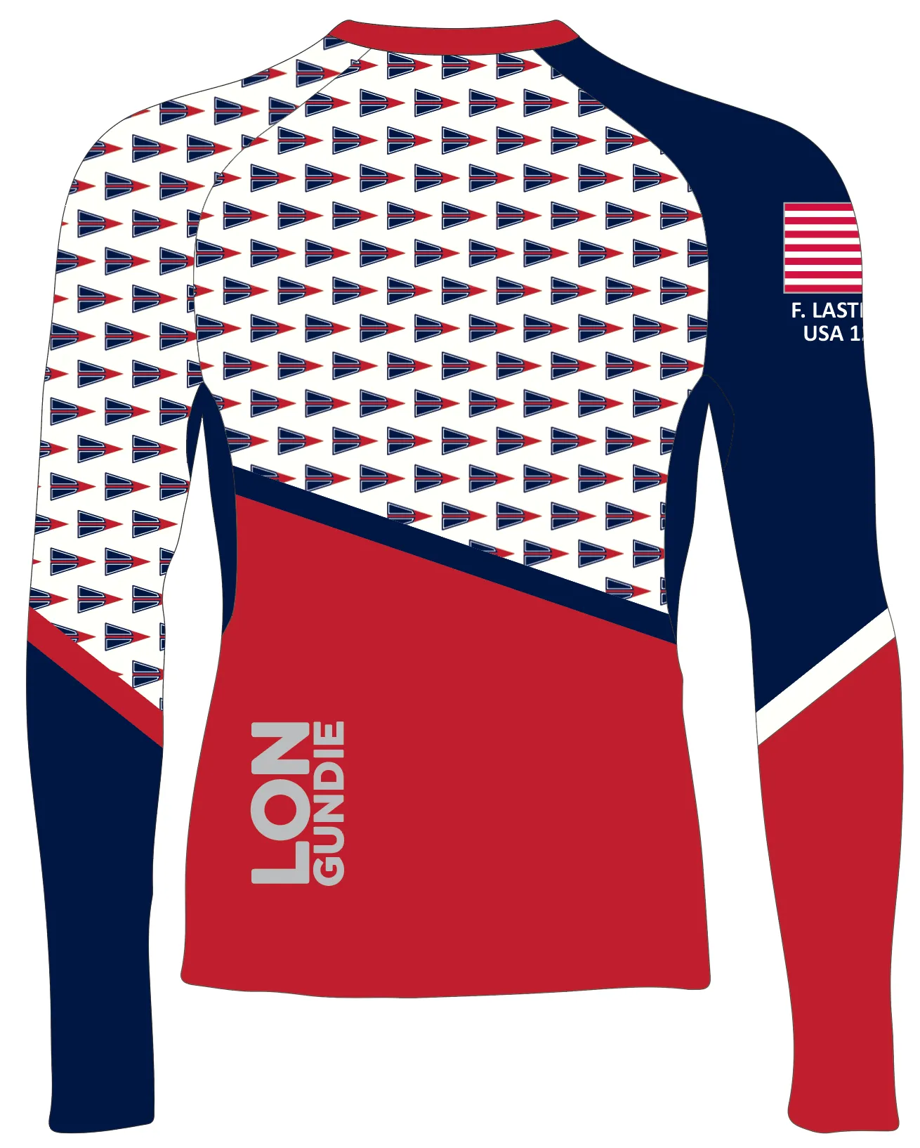 MEN RASH GUARD TOP LONG SLEEVE NAVY | MILES RIVER YACHT CLUB | PSNLZ'D