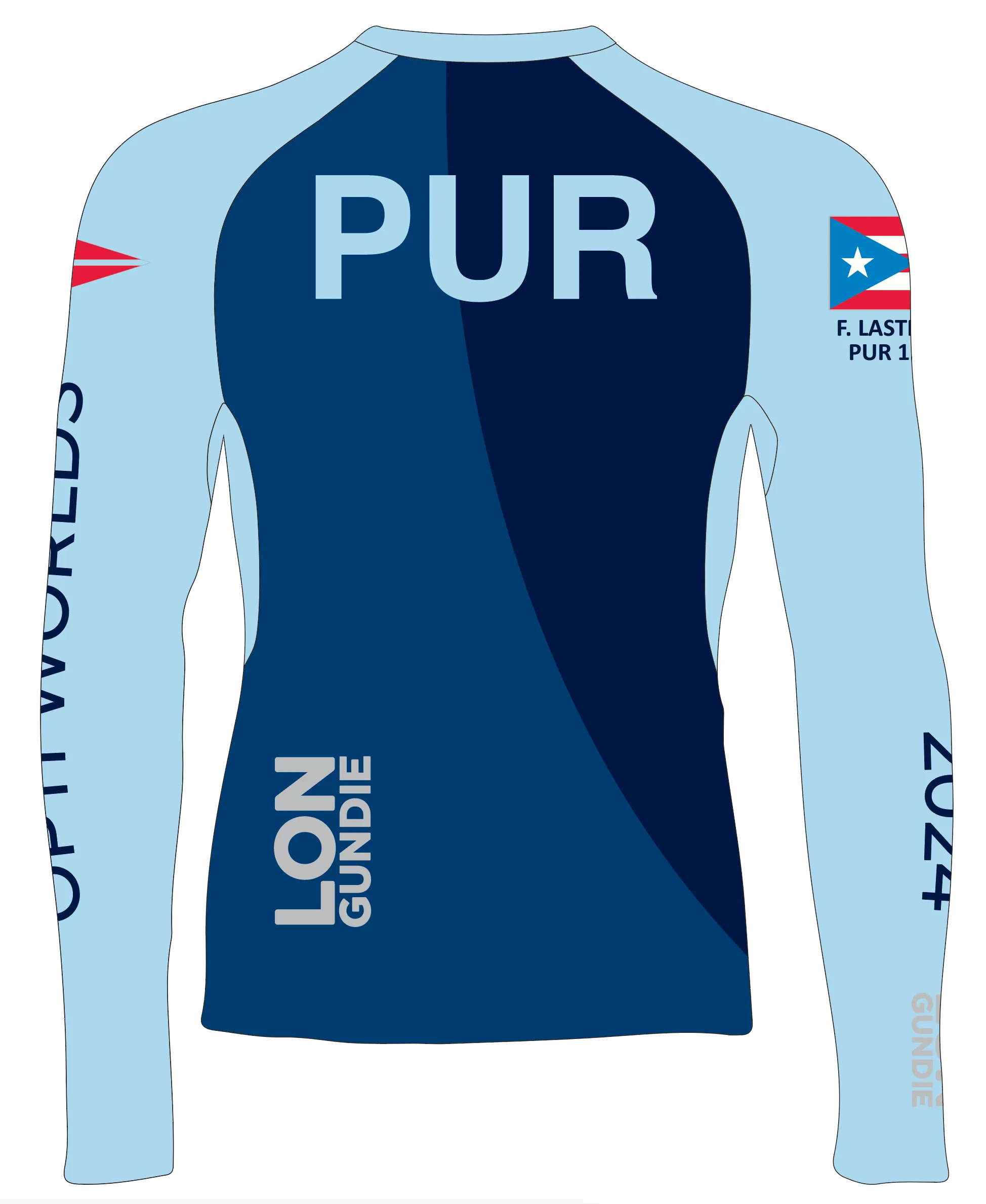 MEN TECH-TEE TOP LONG SLEEVE BLUE | PUERTO RICO P20 | PSNLZ'D