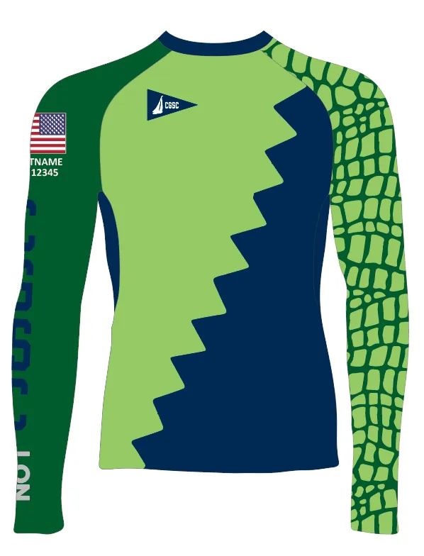 MEN TECH-TEE TOP LONG SLEEVE GREEN | COCONUT GROVE SAILING CLUB - OPTI RACE | PSNLZ'D