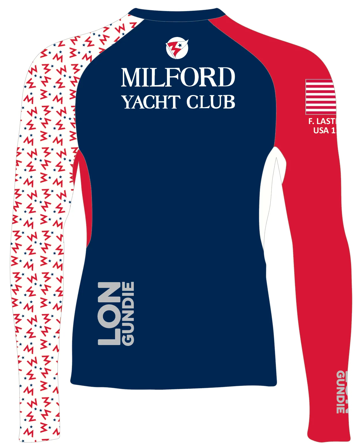 MEN TECH-TEE TOP LONG SLEEVE NAVY | MILFORD YACHT CLUB | PSNLZ'D