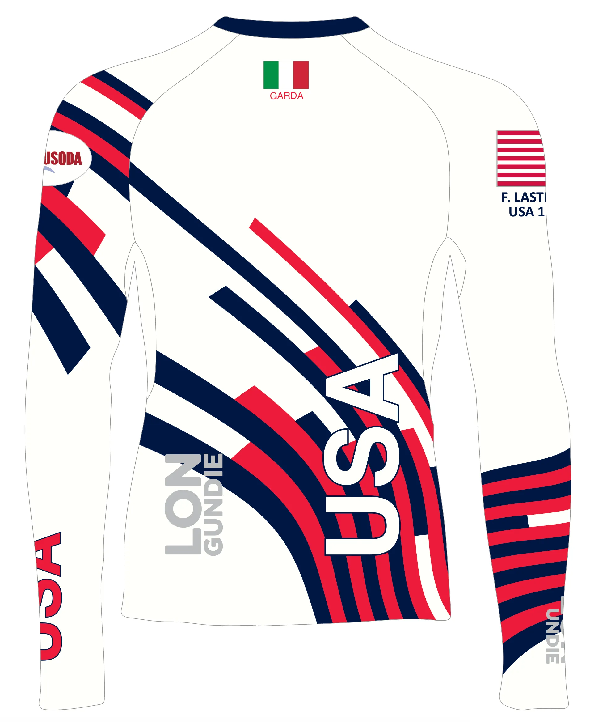 MEN TECH-TEE TOP LONG SLEEVE WHITE | USODA EUROPEAN CHAMPIONSHIP | PSNLZ'D