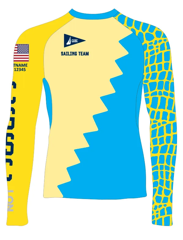 MEN TECH-TEE TOP LONG SLEEVE YELLOW | COCONUT GROVE SAILING CLUB - WINDSURFING | PSNLZ'D