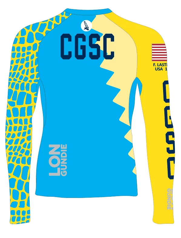 MEN TECH-TEE TOP LONG SLEEVE YELLOW | COCONUT GROVE SAILING CLUB - WINDSURFING | PSNLZ'D