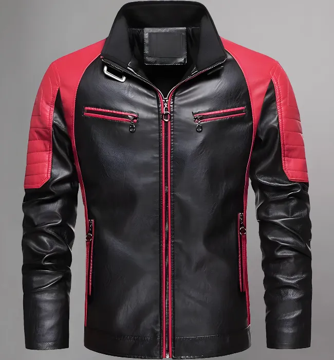 Men's cafe Racer Retro Motorcycle Leather Jacket