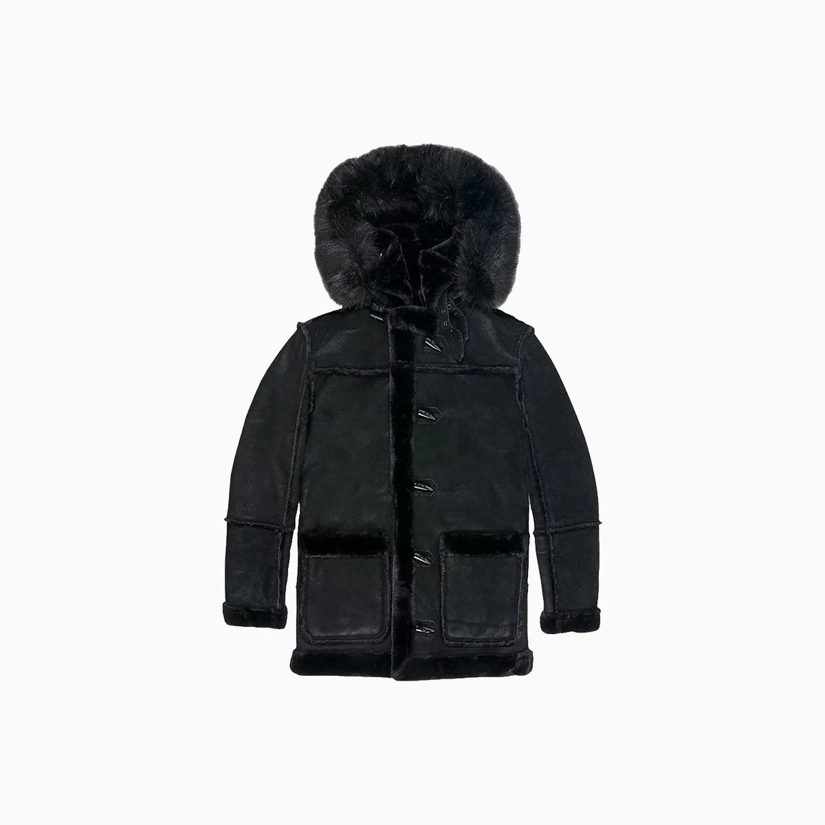 Men's Denali Hooded Shearling Coat