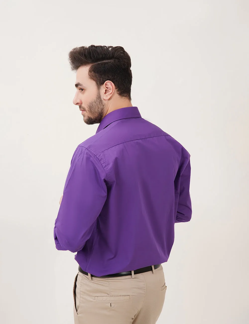 Men's Plain Purple Dress Shirts for All Occasions