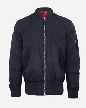 Merc HARDY Bomber Jacket Navy