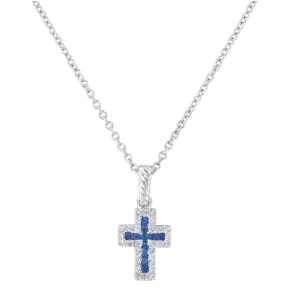 Montana Silversmith Faith Found in the River Lights Cross Necklace Style NC3066