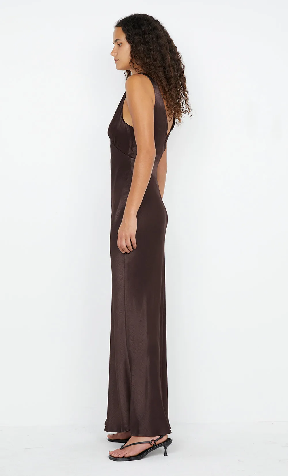 MOON DANCE VERONA DRESS - DARK CHOCOLATE