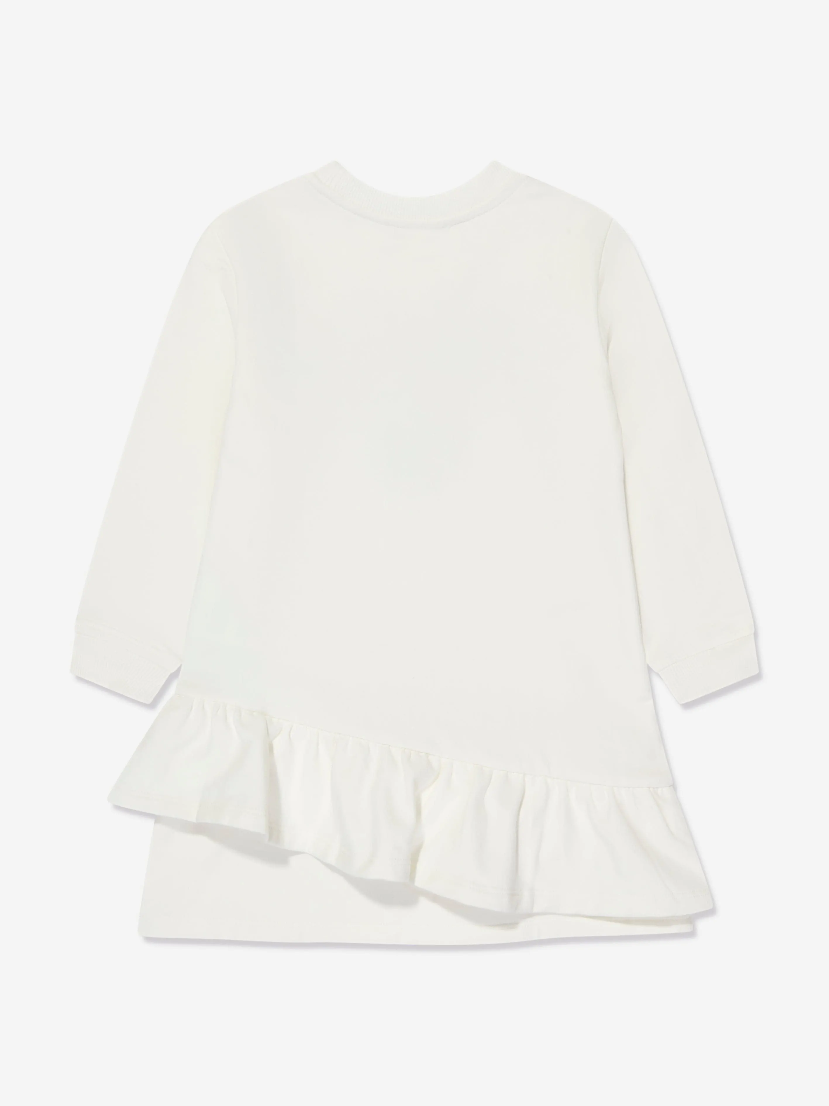 Moschino Girls Teddy Bear Sweater Dress in Ivory