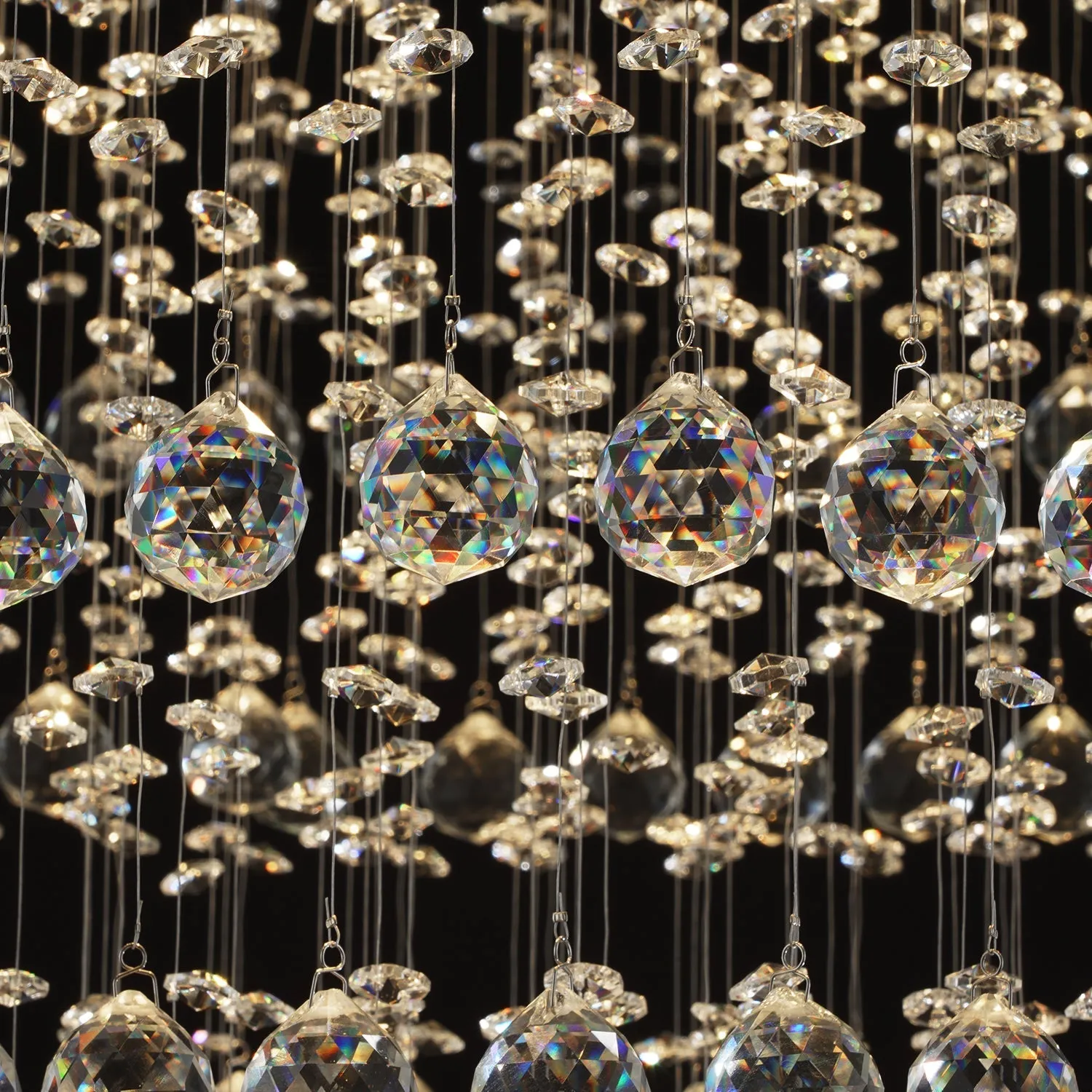 Multi Layer Round Crystal Chandelier