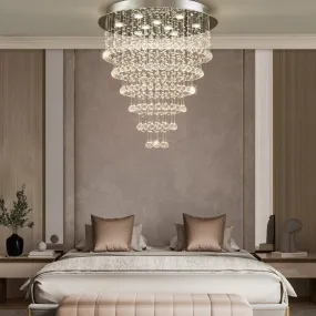 Multi Layer Round Crystal Chandelier