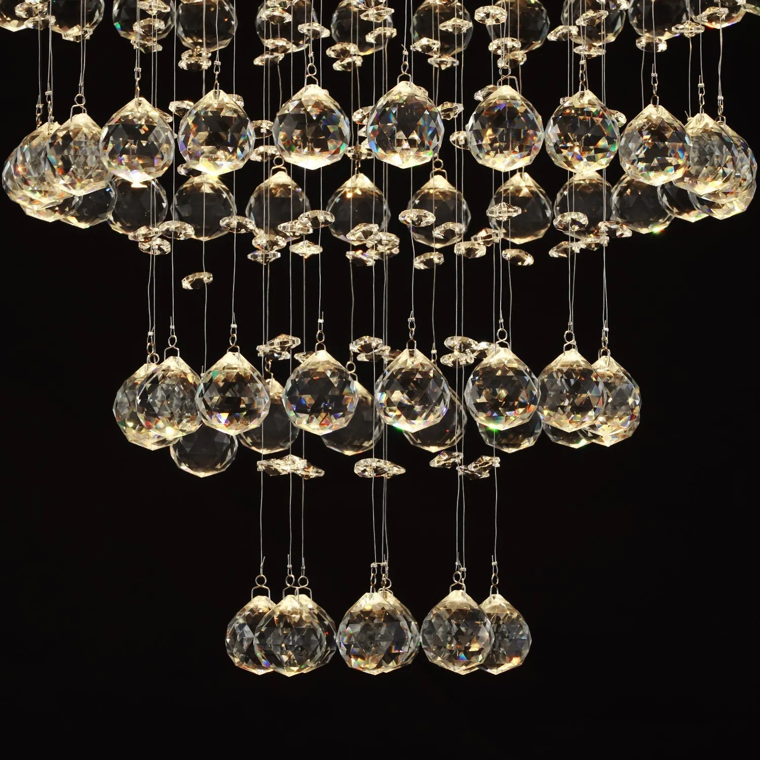 Multi Layer Round Crystal Chandelier