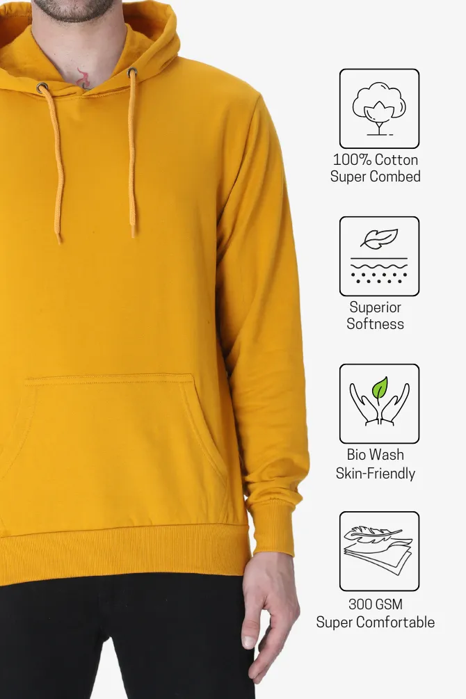 Mustard Yellow Hoodie for men