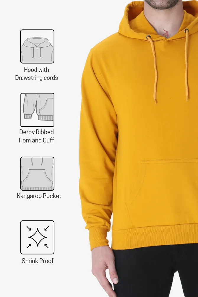 Mustard Yellow Hoodie for men