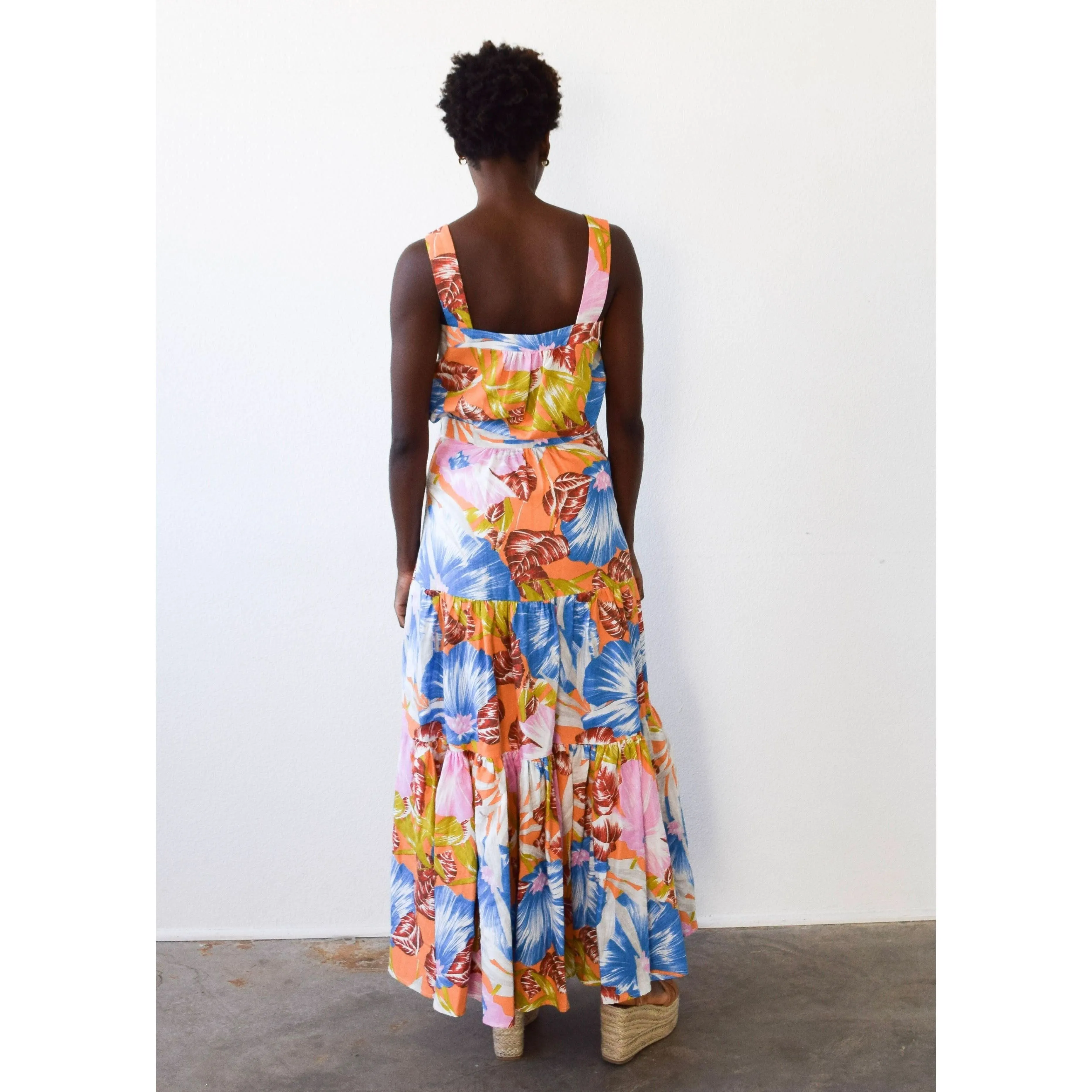 Never a Wallflower Lindsey Skirt Tangerine Tropical