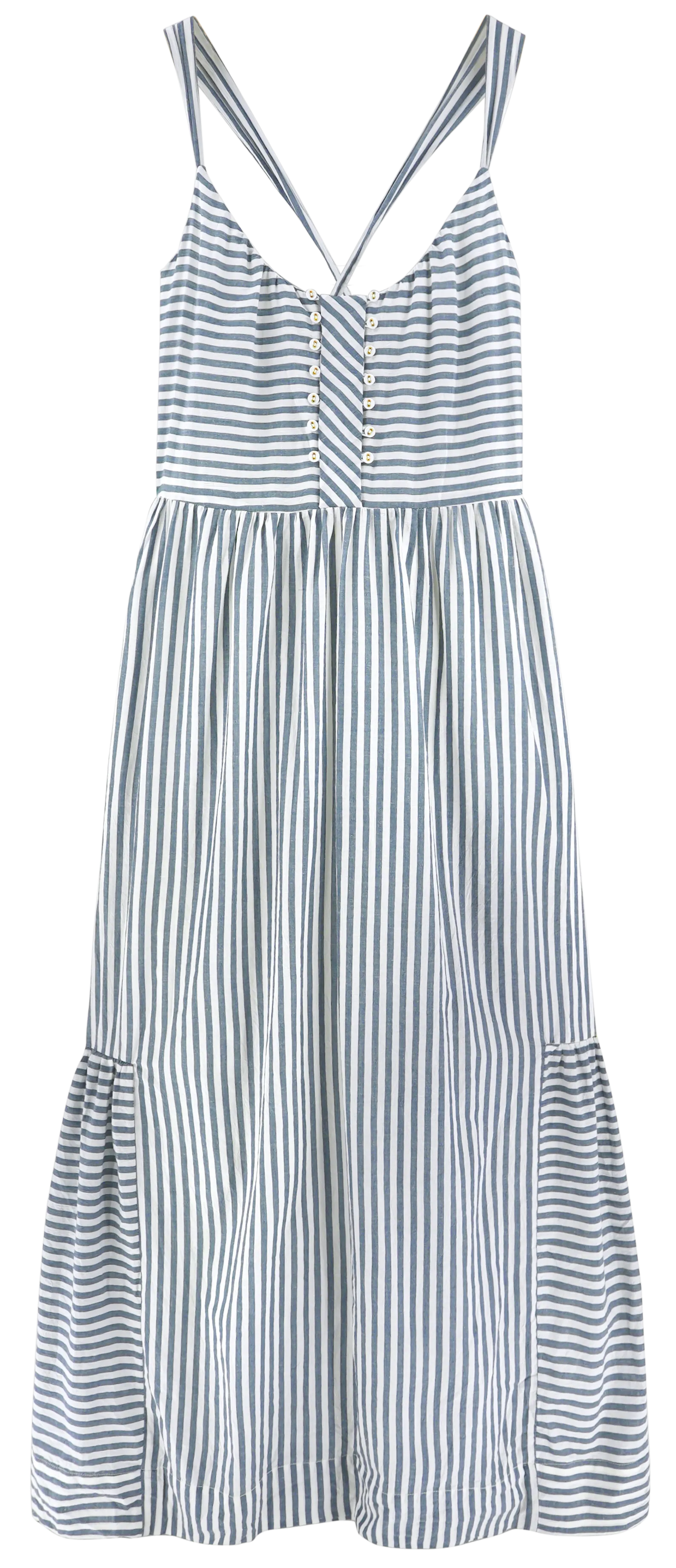 Nosara Dress in Ocean Stripe