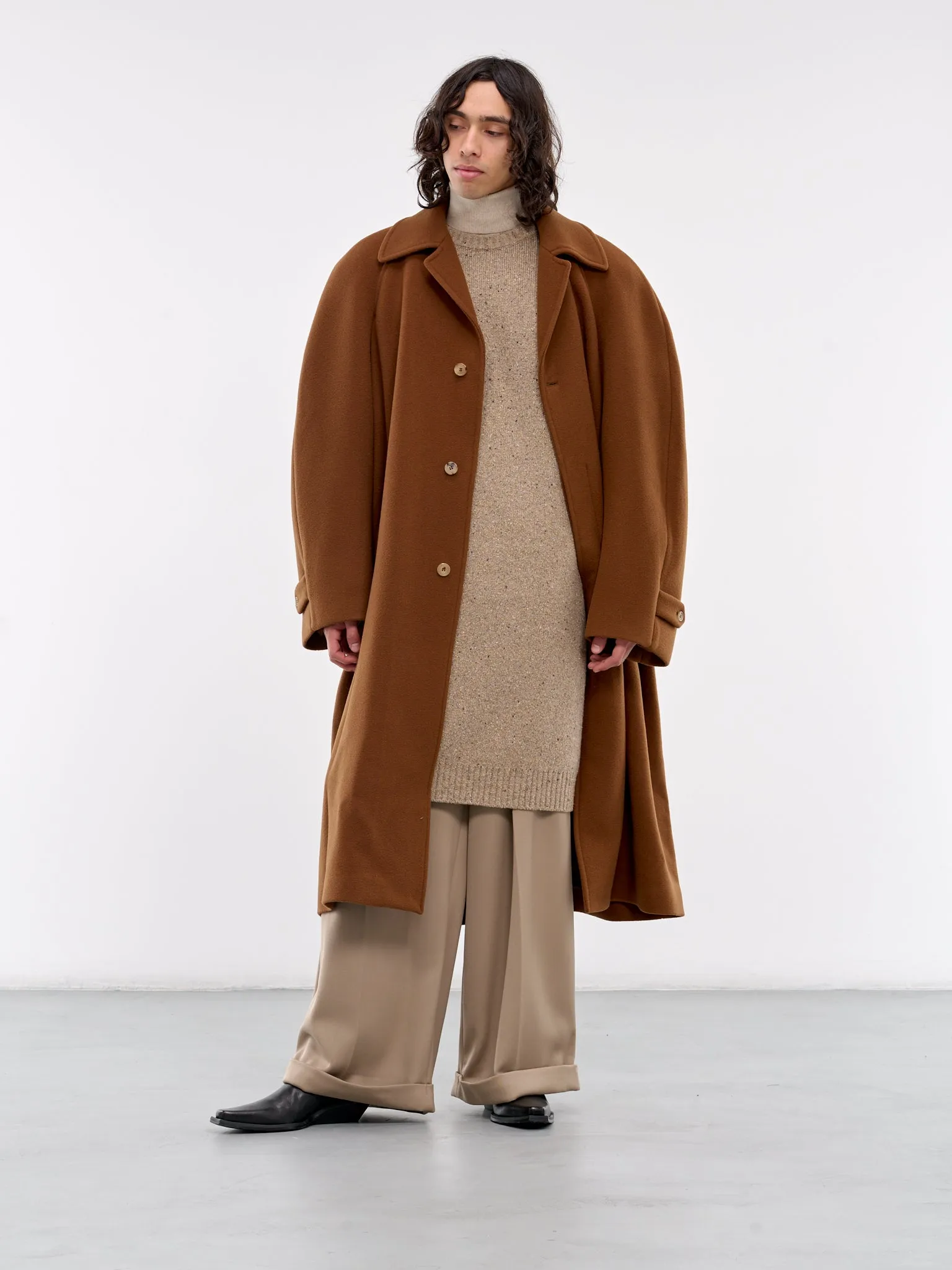 Oversized Coat (HMMZ10010C-HZ700B-DARK-BEIGE)