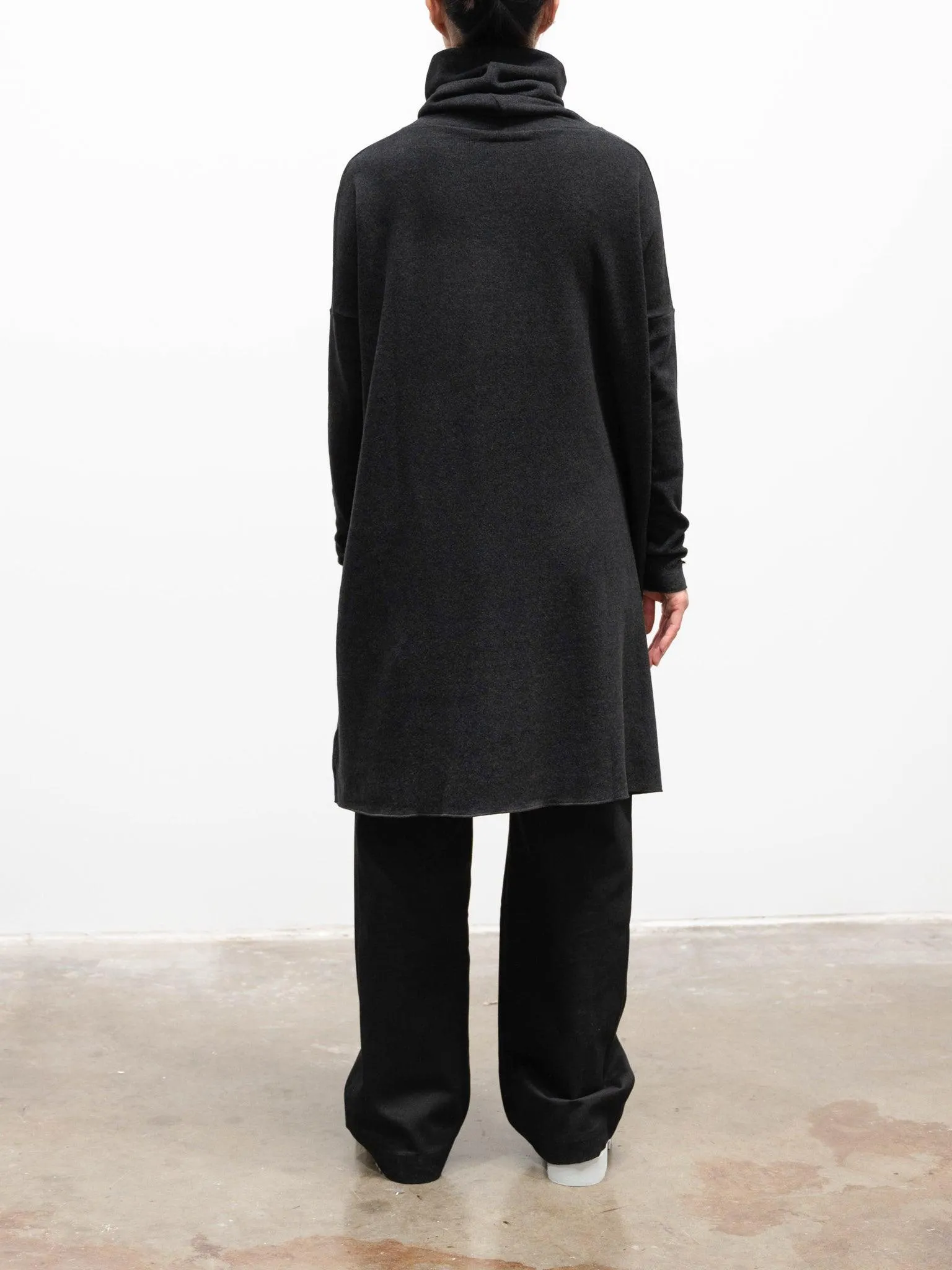 Oversized Turtleneck Dress JP - Almost Black