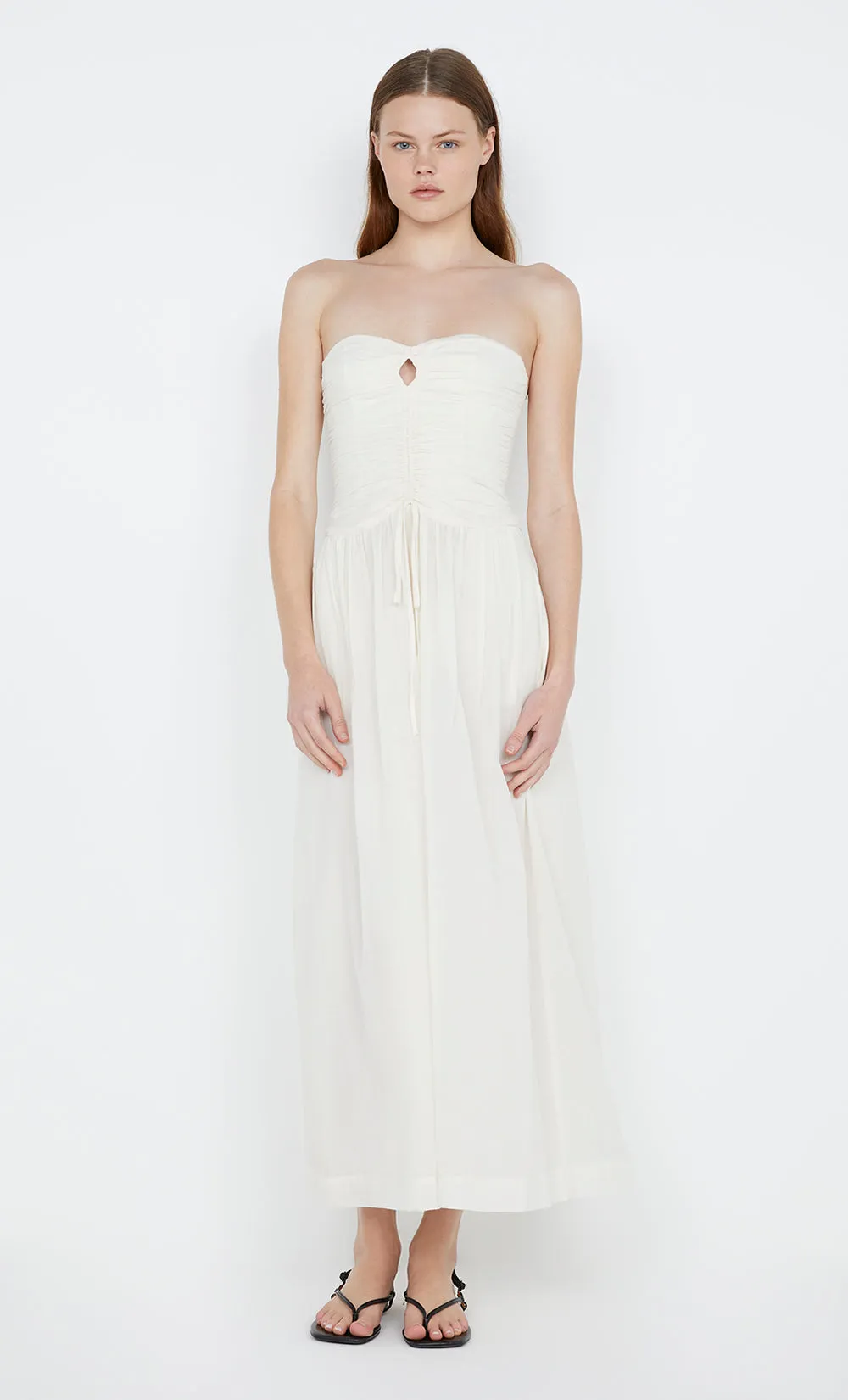 PALMER STRAPLESS MAXI  - IVORY