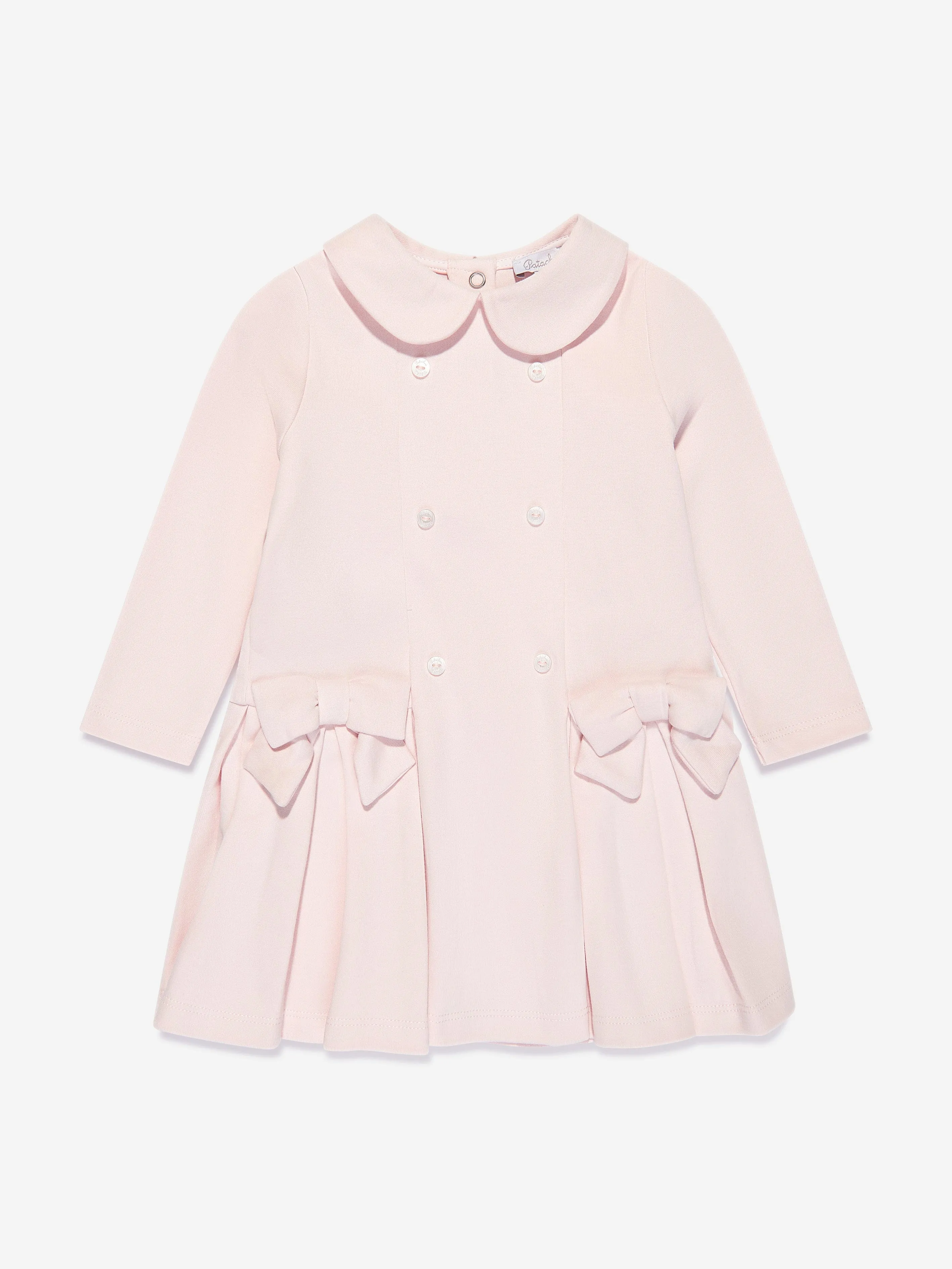 Patachou Baby Girls Cotton Jersey Dress in Pink