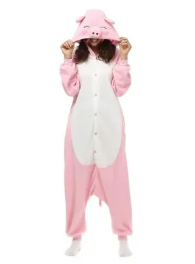 PINK PIG COSTUME WINTER WARM SLEEPWEAR