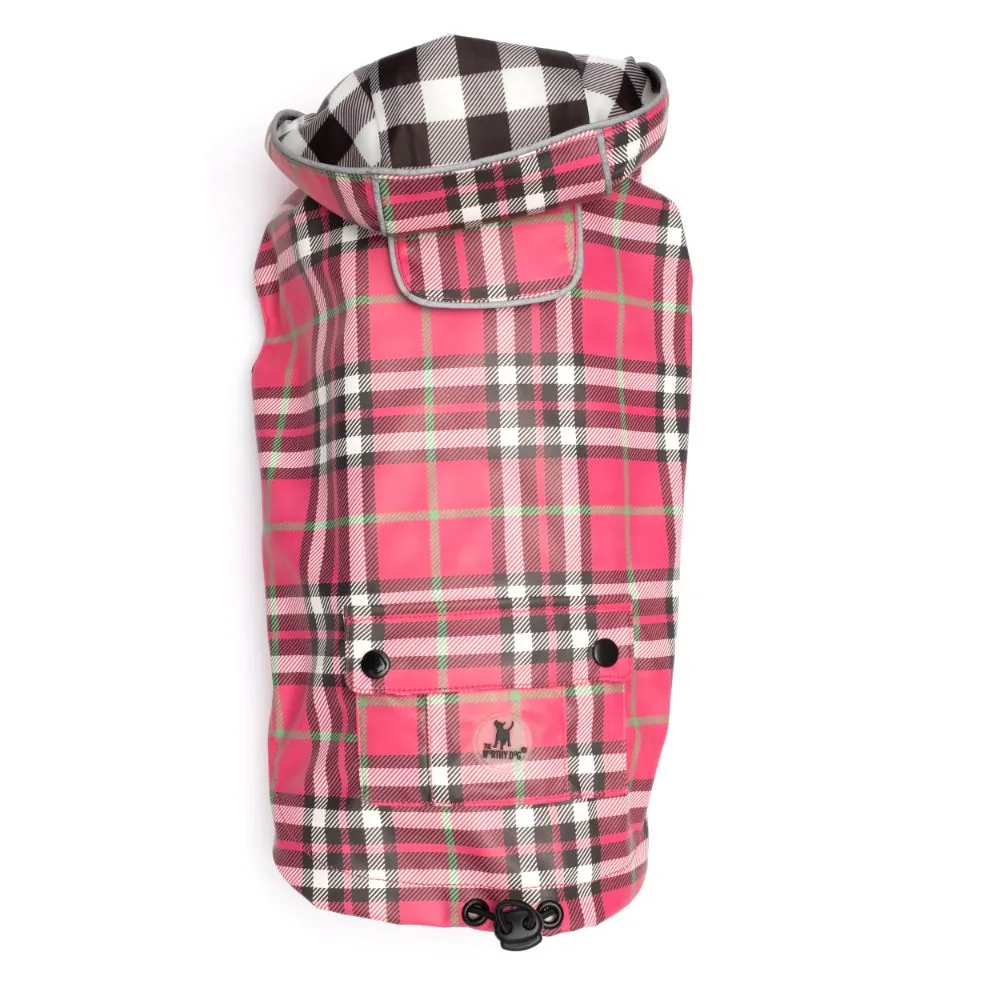 Pink Plaid London Raincoat