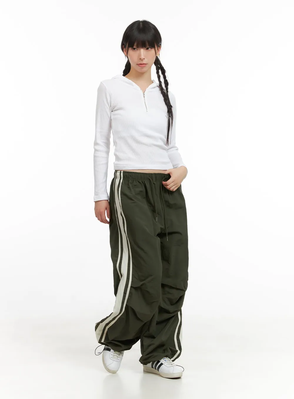 Pintuck Sporty Sweatpants CG420