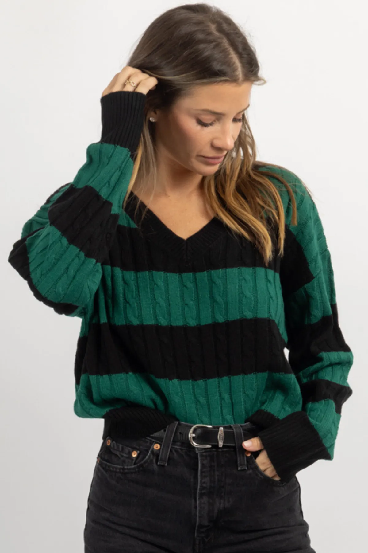 PLAYBOOK CABLEKNIT SWEATER