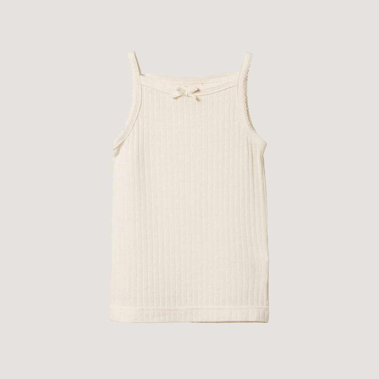 Pointelle Camisole Vest - 100% Organic Merino (2-6y)