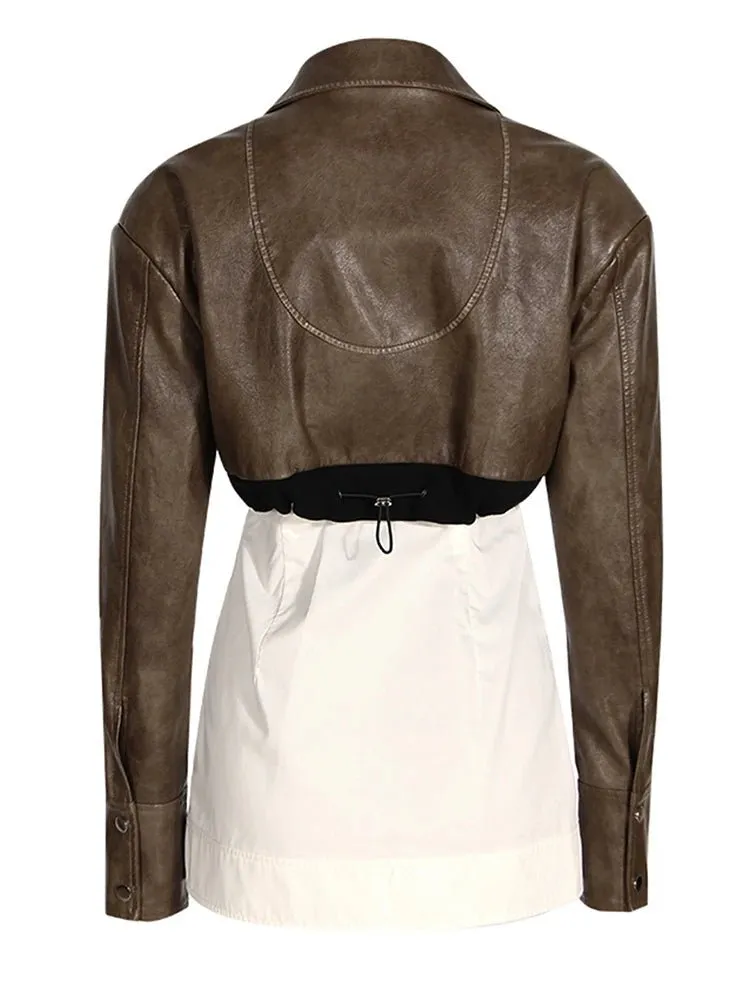 Pre Order:  Removable Bottom Shirt Cropped Jacket