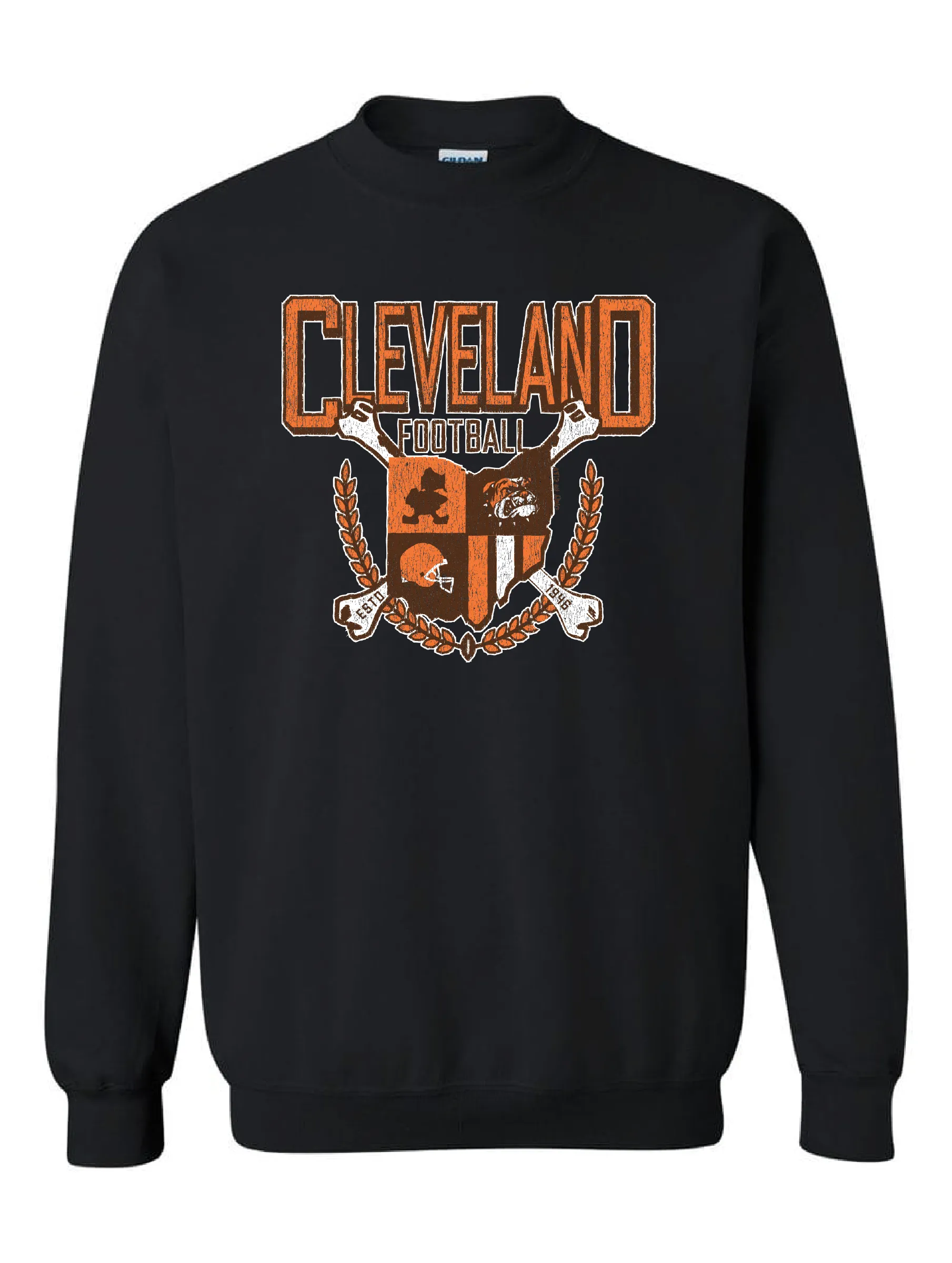 "Cleveland Football Coat of Arms" on Black