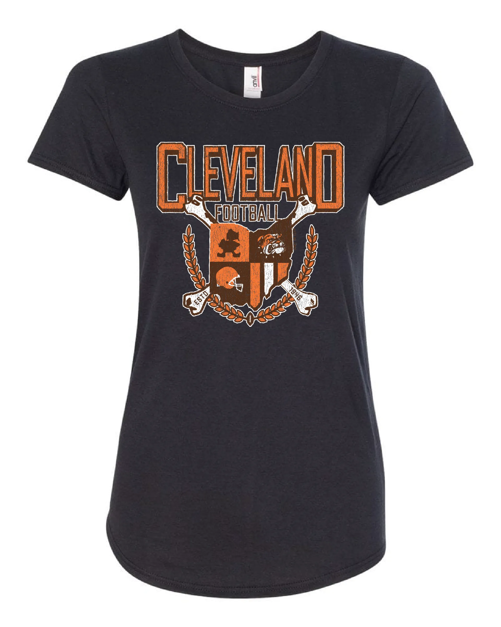 "Cleveland Football Coat of Arms" on Black