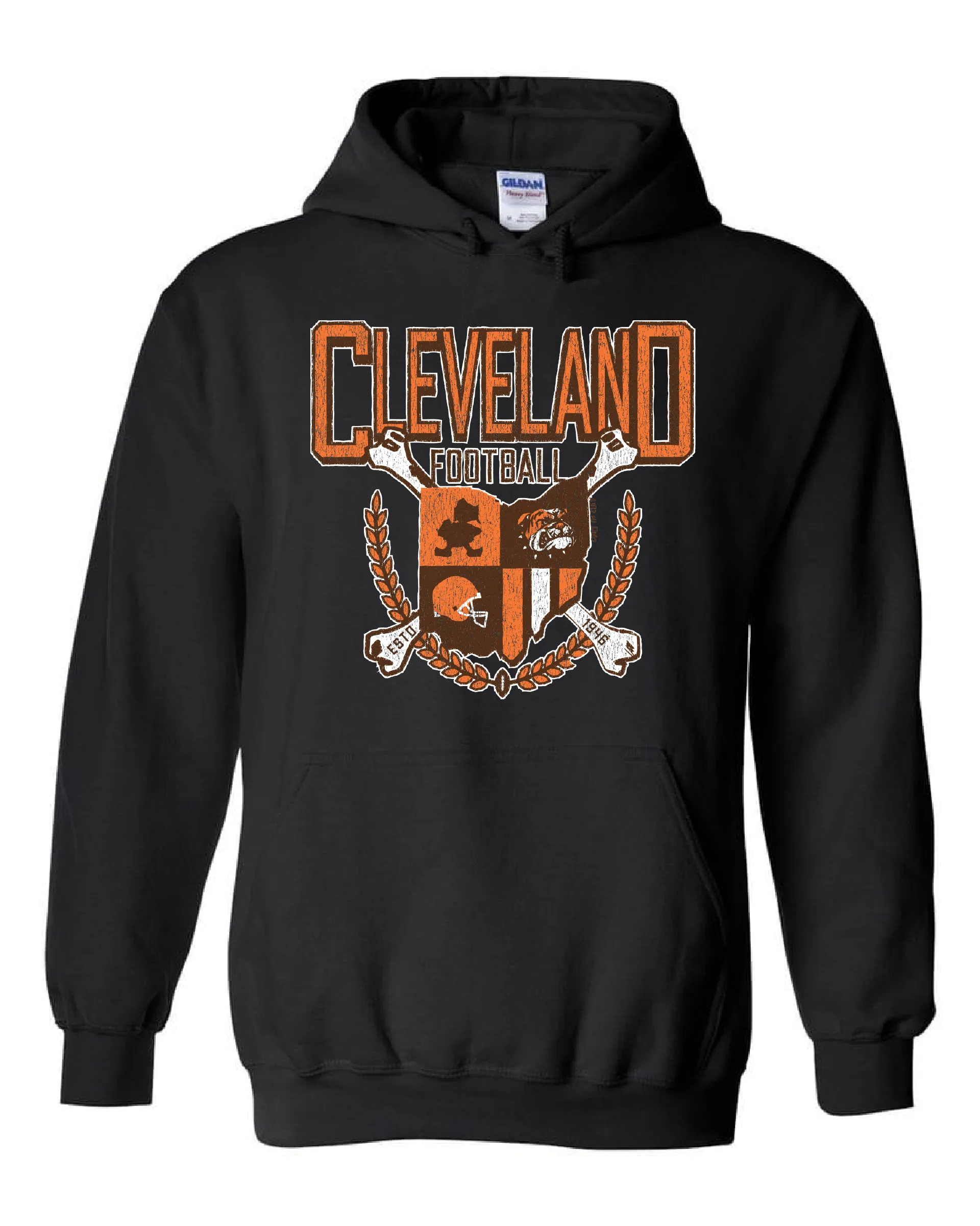 "Cleveland Football Coat of Arms" on Black