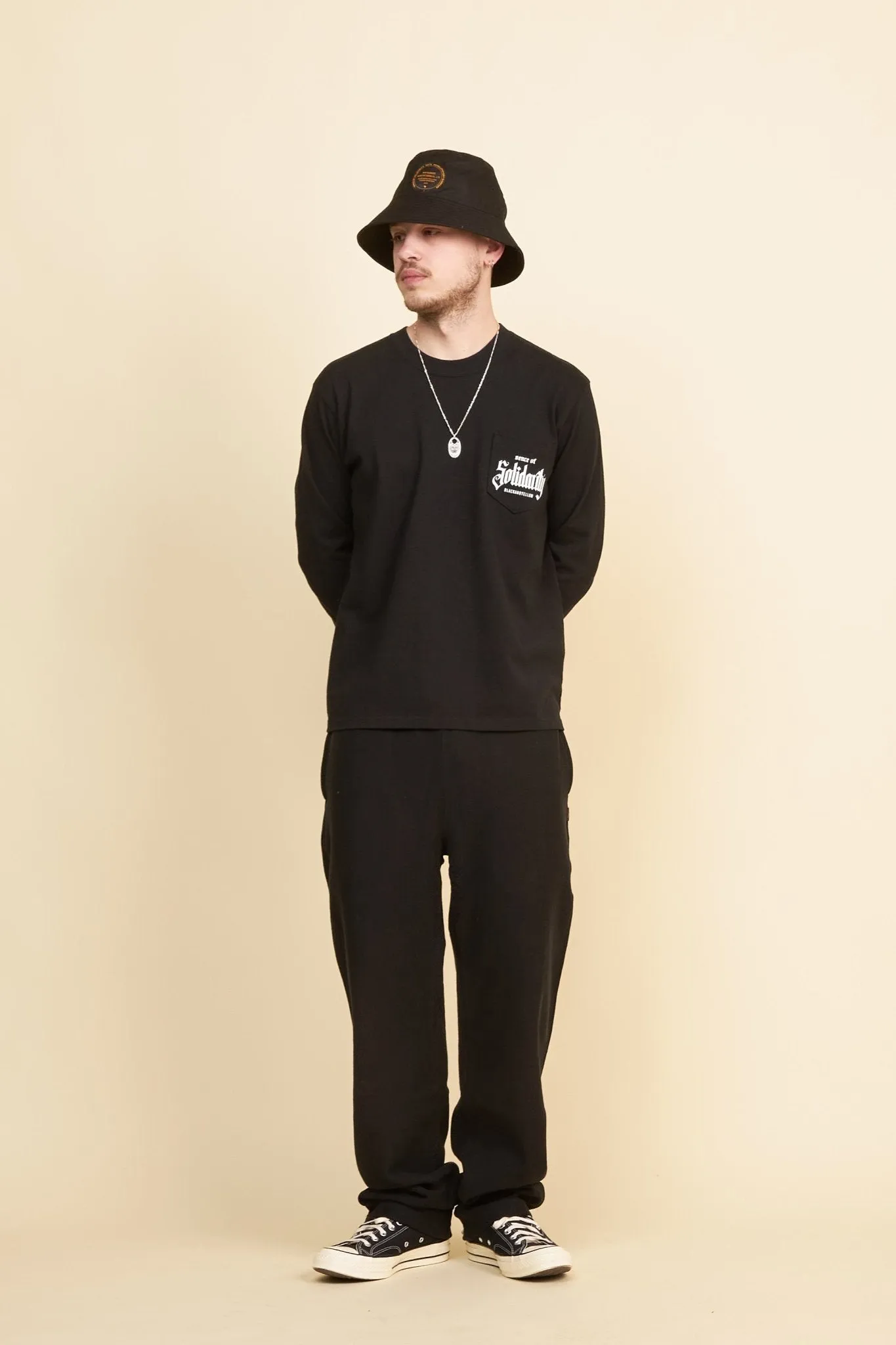 Rats Straight Sweat Pants - Black