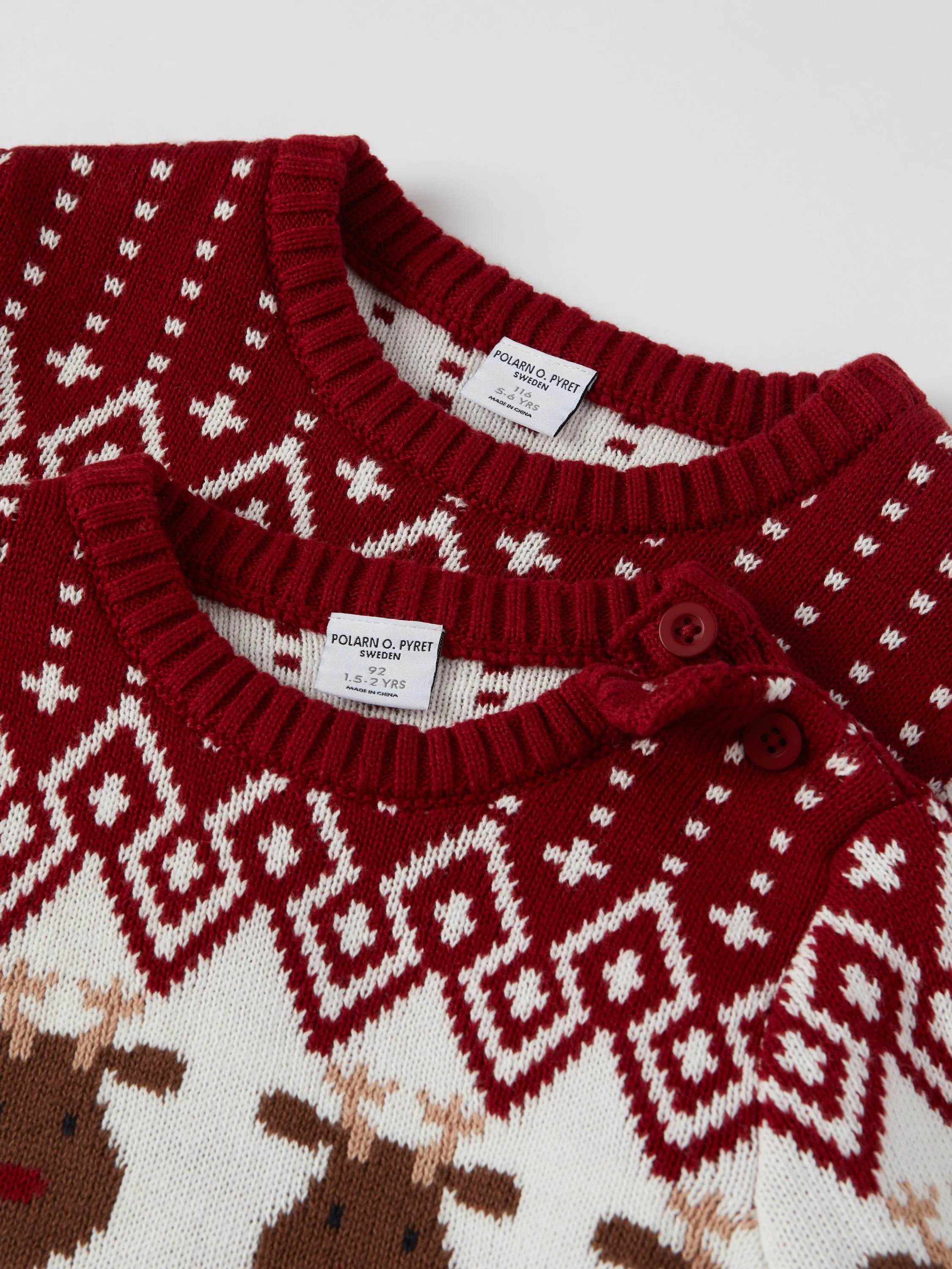 Reindeer Fairisle Kids Jumper